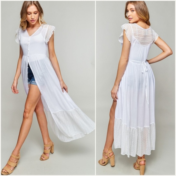 Des Feli Dresses & Skirts - Lace Trim Boho Dress